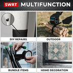 SWRT 9 Mil 5-Pack Black Heavy Duty Duct Tape Strong Adhesive, 2 in x 30 YD Duct - Image 5