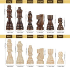 Magnetic Wooden Chess Set for Adults Kids 15'' Chess Board - Image 4