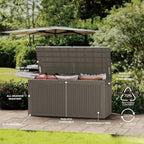 Decksplore 320 Gallon Outdoor Storage Box Waterproof Lockable Resin Deck Box - Image 7