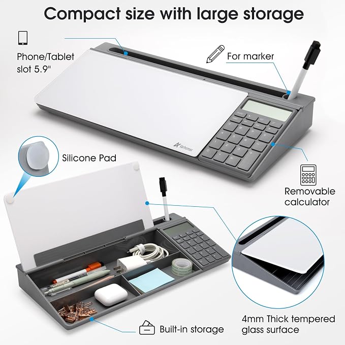 Varhomax Glass Desk Whiteboard - Image 6