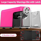 AFMAT 6-Hole Electric Pencil Sharpener Heavy Duty, Pencil Sharpener - Image 7