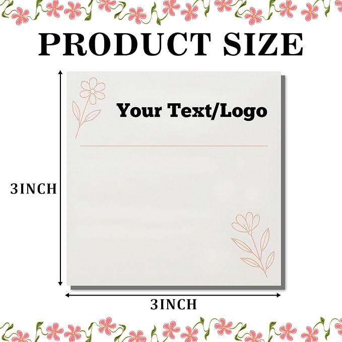 Personalized Sticky Notes 3"x3" – Custom Notepads - Image 2