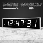 Ivation Huge Oversized 72" Large Digital LED Clock | Big Digital Clock - Image 4