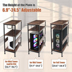 Extra Large Height Adjustable Computer Tower Stand, Computer & Machine Carts - Image 2