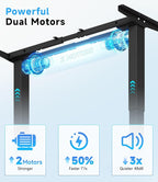 Electric Standing Desk Frame Dual Motor - Image 5