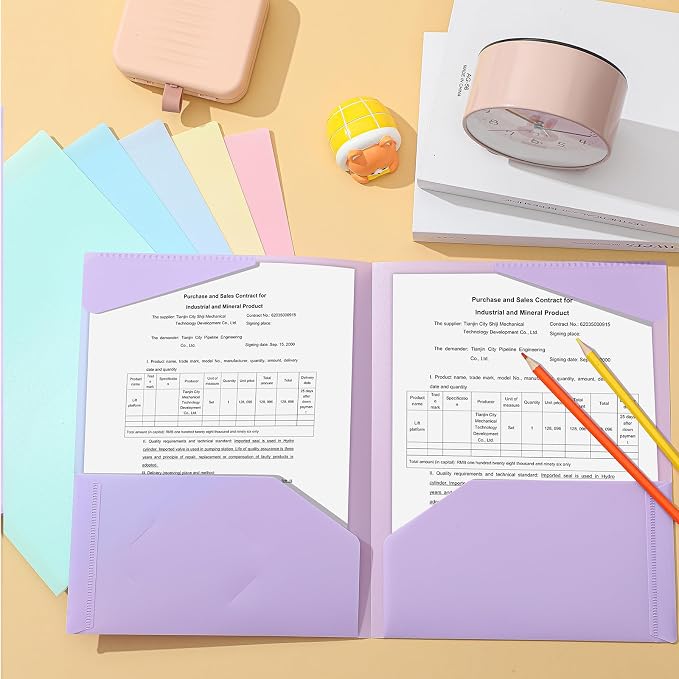 Henoyso 12 Pcs Plastic Folders - Image 4