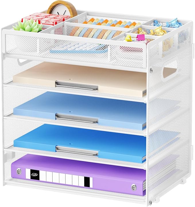 Marbrasse 5-Tier Letter Tray Paper Organizer by Marbrasse