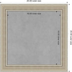 Amanti Art Silver Framed Magnetic Board 20x20 Small Vision Board - Image 4