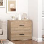 FATIGOS 2 Drawer Lateral File Cabinets, Wooden File Cabinets - Image 8