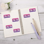 1000pcs 2026 Year Stickers, 3/4x1-1/2 Inch 26 Year Colored Self-Adhesive - Image 3