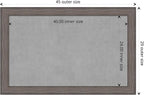 Amanti Art Grey Framed Magnetic Board 29x45 Large Vision Board - Image 4