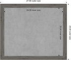 Amanti Art Grey Framed Magnetic Board 23x27 Medium Vision Board - Image 3