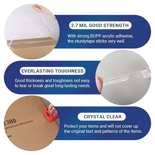 TegmenSeal Heavy Duty Clear Packing Tape - Image 7
