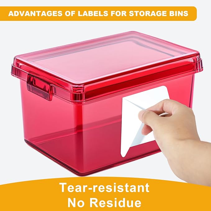100 Pcs Labels for Storage Bins, 6 x 4 inch Large Label Stickers - Image 4