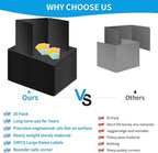 30 Pack Black Desk Dividers for Students, Privacy Shields Folder for Students - Image 2