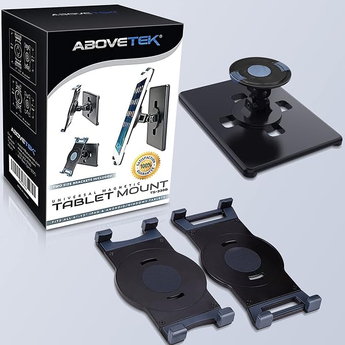AboveTEK Universal Magnetic Tablet Mount, Swivel Tablet Stand, 360° Rotating - Image 7