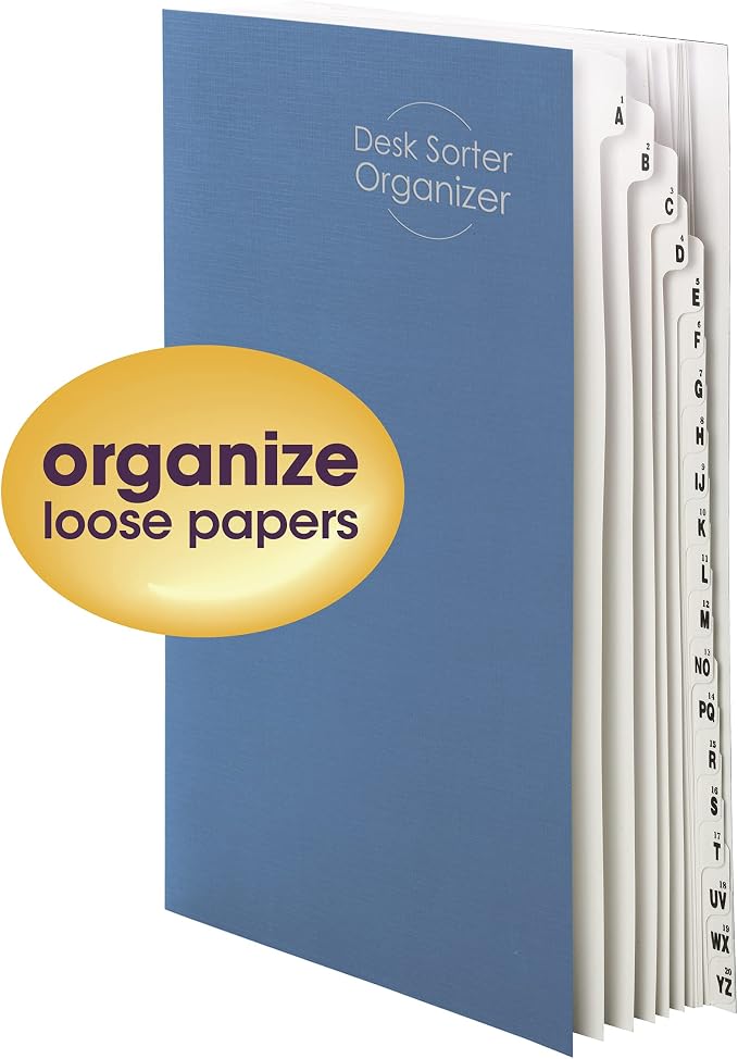 Smead Expandable Office Desk File Sorter, Office Supplies, Alphabetic and - Image 2