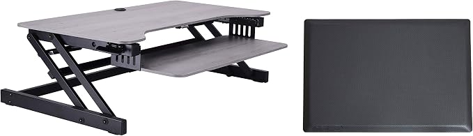 Rocelco 37.5" Height Adjustable Standing Desk Converter by Rocelco