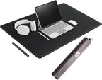 CENNBIE Leather Desk Mat Large, 43.6" x 23.6" Desk Pad Blotter Protector by CENNBIE
