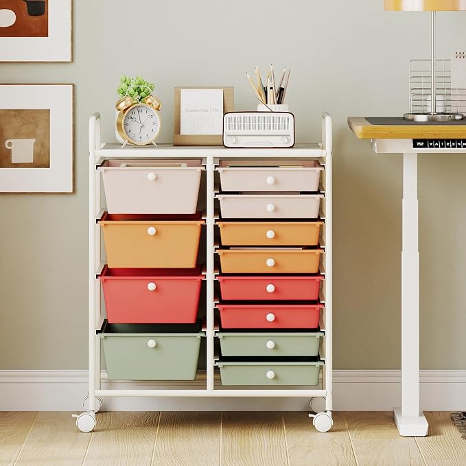 Giantex 12 Drawer Rolling Cart - Image 2