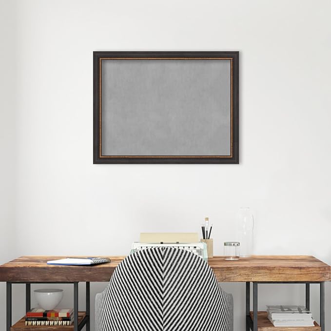 Amanti Art Black Framed Magnetic Board 21x27 Medium Vision Board - Image 5
