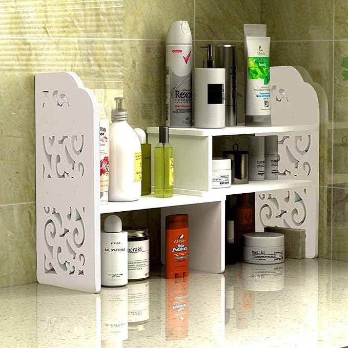 YGYQZ Desk Shelves Desktop Orgnizer Shelf-White Office Organization - Image 8