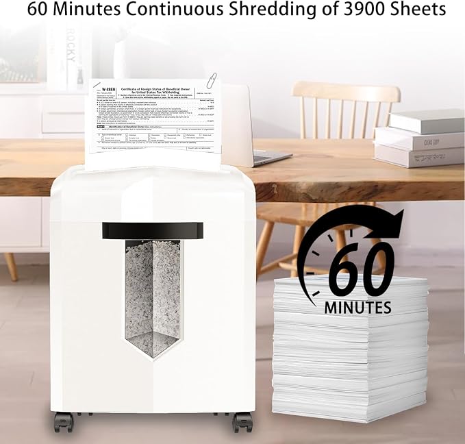 Bonsaii C266-B Micro Cut Shredder, Easy-Carry Handle, P-4 Security, 60 Min - Image 4