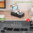 Pezin & Hulin Multi Charger Station Organizer, 5-Port USB Charger Dock - Image 7