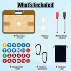Torlam Magnetic Dry Erase Coach Board, Basketball Coaching Clipboard - Image 7