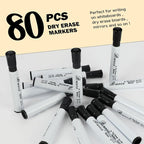 Buecs Black Dry Erase Markers, Chisel tip, Dry-Erase Boards, School Office - Image 6