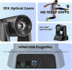 TONGVEO HDMI 20X Optical Zoom PTZ Conference Room Camera System, 1080P 60fps - Image 2