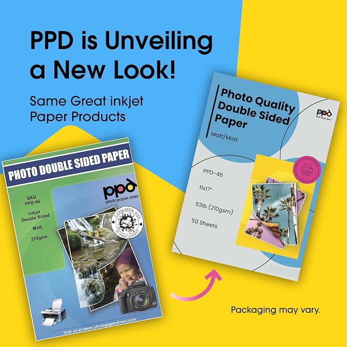 PPD Double Sided Photo Paper, Matte Brochure Paper 11 x 17 - Image 2