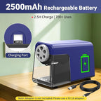AFMAT 6-Hole Electric Pencil Sharpener, Cordless & Rechargeable, Pencil - Image 6