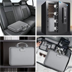 Fireproof File Organizer with Lock, Hard-Shell Case Fireproof Document Box with - Image 6