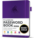 Clever Fox Password Book with alphabetical tabs. Internet Address Organizer by CleverFox