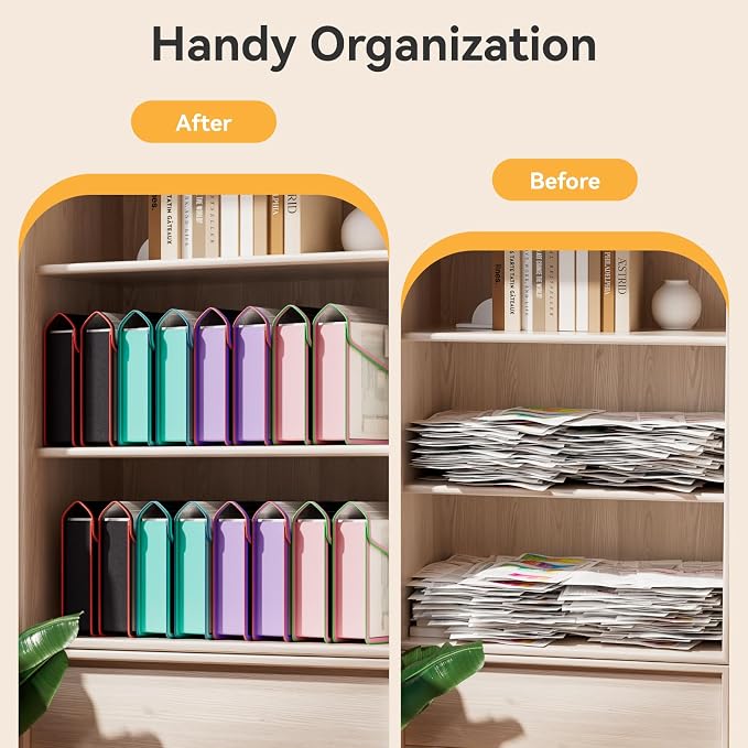 ABC life 8 Pack File Folder, Large Capacity Folders - Image 6