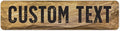 Custom Sign, Custom Street Sign, 11 Font Colors, 13 Font Styles, 4 Hole Options by MySignCenter