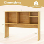 Tangkula Desktop Bookshelf, Countertop Storage Hutch - Image 3