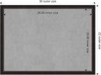 Amanti Art Black Framed Magnetic Board 22x30 Medium Vision Board - Image 4