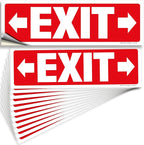 iSYFIX Exit Signs Stickers 12 Pack 12x4 Inch by iSYFIXPREMIUMSIGNS