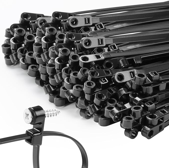 MasiStranth 1000 PCS 14 inch Black Zip Ties by MasiStranth