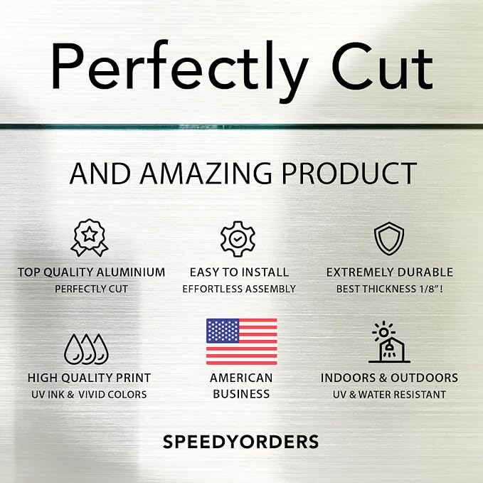 SPEEDYFORMS Custom Outdoor Metal Sign, Personalized Aluminum, Customized Safety - Image 9