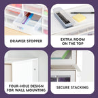 IRIS USA Screw Tool Organizer Small Parts Cabinet Chest, 44-Drawer Hardware - Image 4