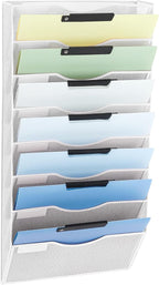 EASEPRES 8 Pocket Mesh Hanging Wall File Organizer, Wall Mounted Mail Paper by EASEPRES