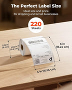 MUNBYN 4"x6" Direct Thermal Printer Label, Shipping Labels Compatible - Image 2