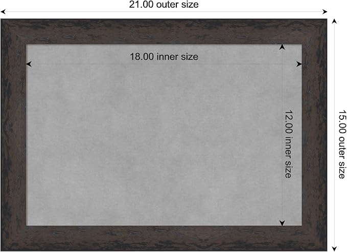 Amanti Art Black Framed Magnetic Board 15x21 Small Vision Board - Image 4