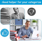 Binder Dividers for 3 Ring Binder, 1/8 Cut Tabs, Letter Size, Blank Write On - Image 6
