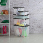 Sterilite 12-Pack Modular Stacker Box, Durable Clear Plastic Storage Bins - Image 8