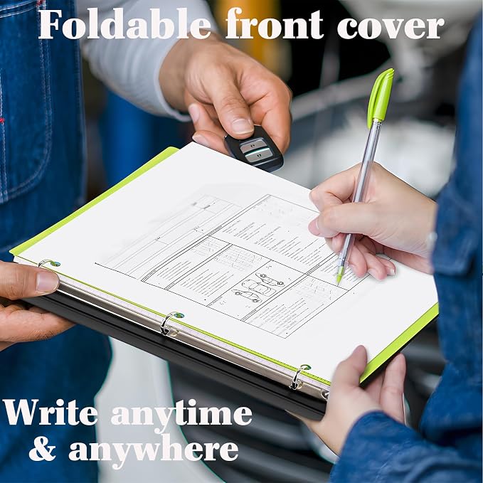 INFUN Telescoping 3 Ring Binder, Portable Plastic 0.75 inch 3 Ring Binder - Image 5