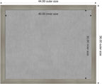 Amanti Art Grey Framed Magnetic Board 36x44 X-Large Vision Board - Image 2